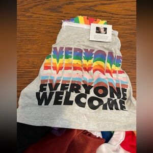 Target Gray Rainbow 'Everyone Welcome' Dog Shirt
